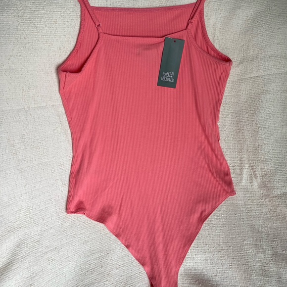 NWT Women's spaghetti strap bodysuit - wild fable™ Vibrant Pink - Picture 5 of 5